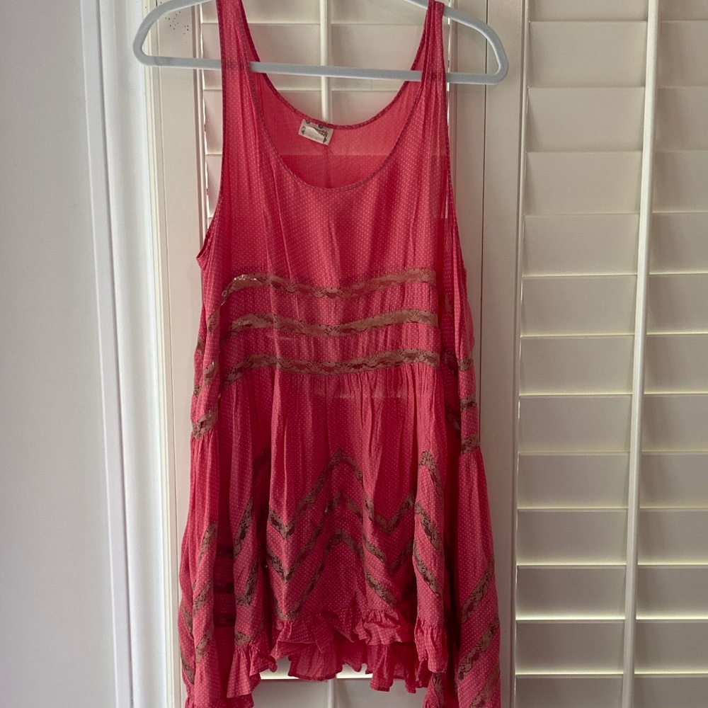 FP lace and cotton tank / tunic
